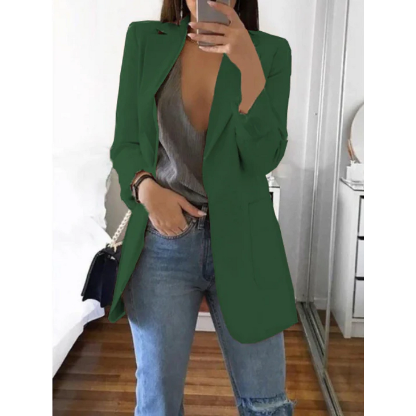 Julianne Dames Blazer | Zwart, Slim-Fit en Elegant 4