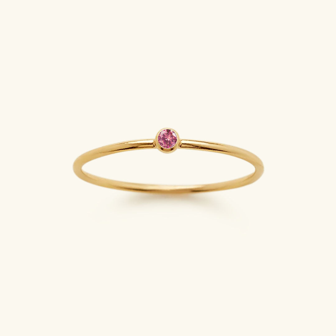 Geboortesteen Ring Zirkonia Celestia