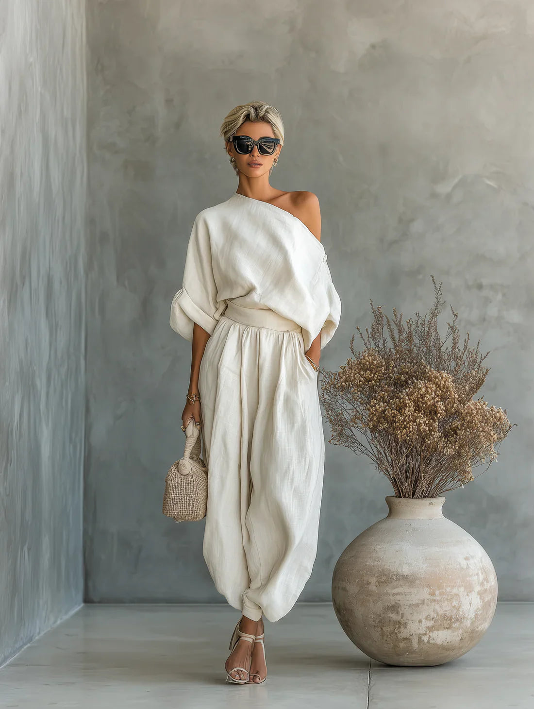 Dames Jumpsuit Wijd en Comfortabel Luchtig - Mode Vibes