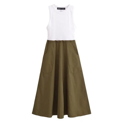 Charmante Couture: Chic Patchwork Zomerjurk