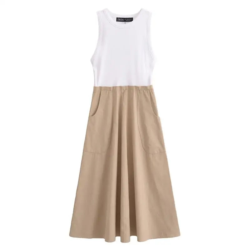 Charmante Couture: Chic Patchwork Zomerjurk