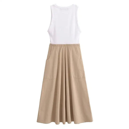 Charmante Couture: Chic Patchwork Zomerjurk