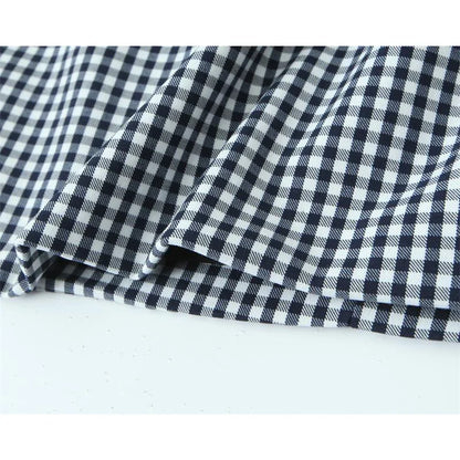 Betoverende Zomerse Chic: De "Zonnestraal" Checkered Tube Top Sling Mini Jurk
