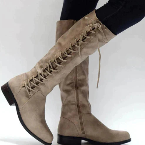 Elegante Veterlaarzen voor Dames Leer