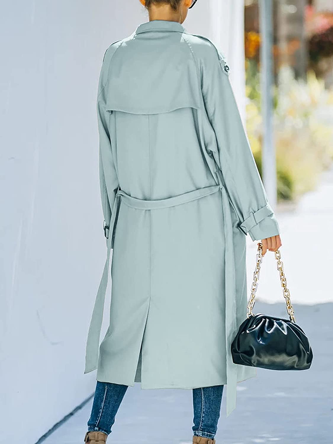 Lange Trenchcoat Dames Stijlvol Waterdicht