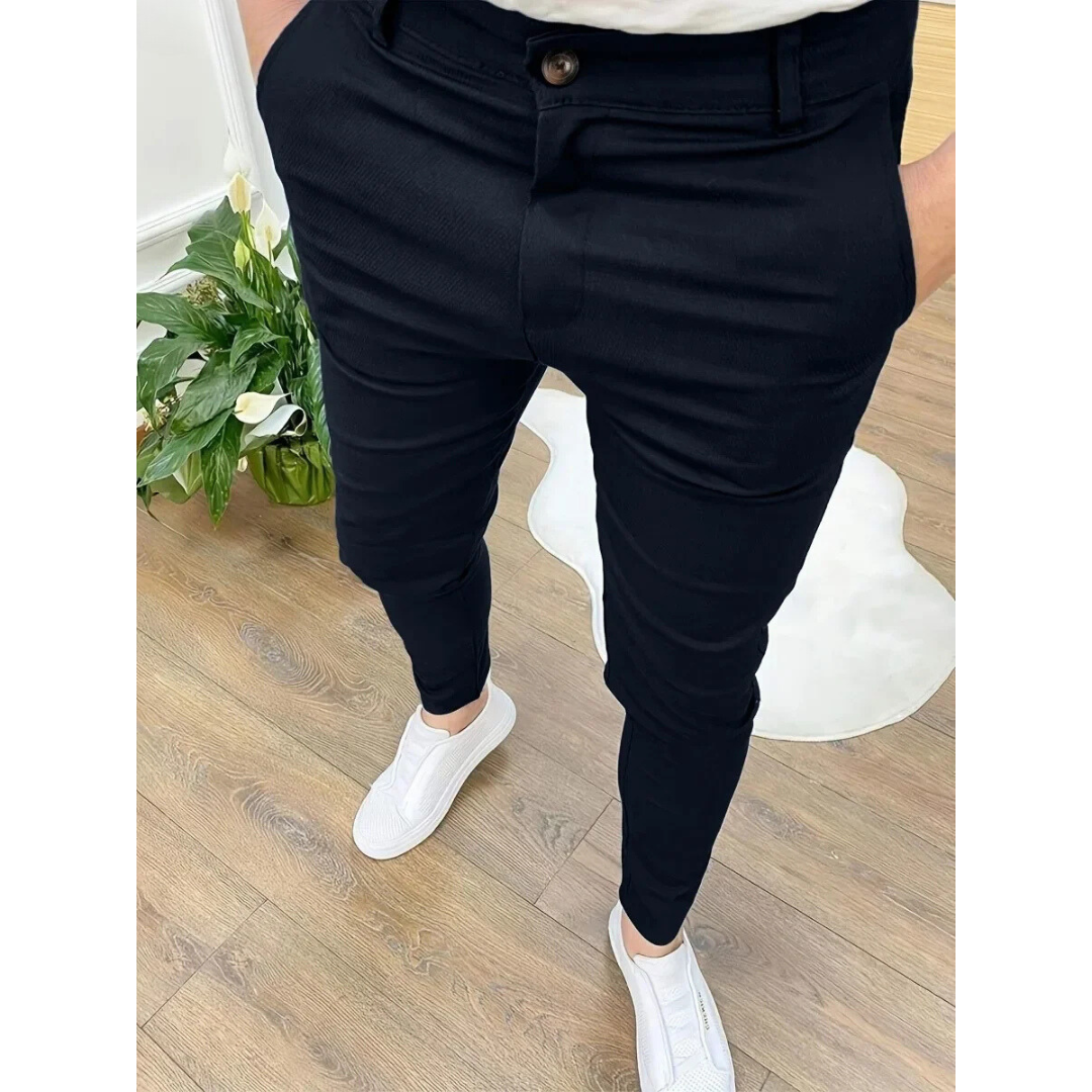Siem Heren Chino Jogger Slim Fit Comfortabele Broek