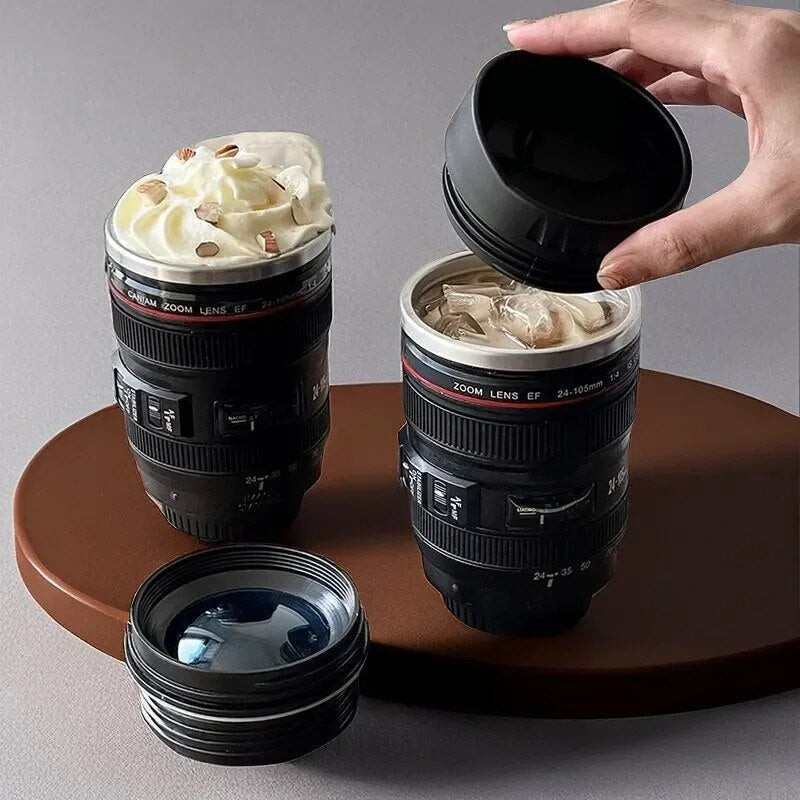 Camera Lens Koffiebeker Uniek Fotografie Ontwerp - Mode Vibes