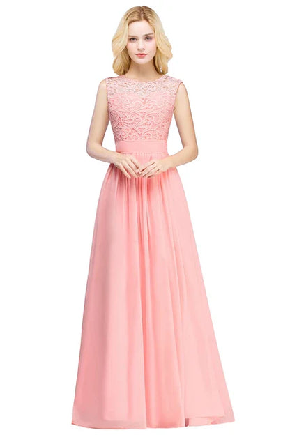 Betoverende Kanten Chiffon Avondjurk van Eleganzia