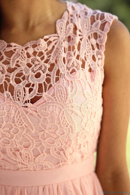 Betoverende Kanten Chiffon Avondjurk van Eleganzia