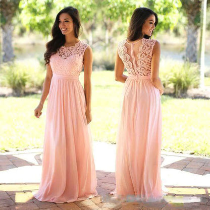 Betoverende Kanten Chiffon Avondjurk van Eleganzia