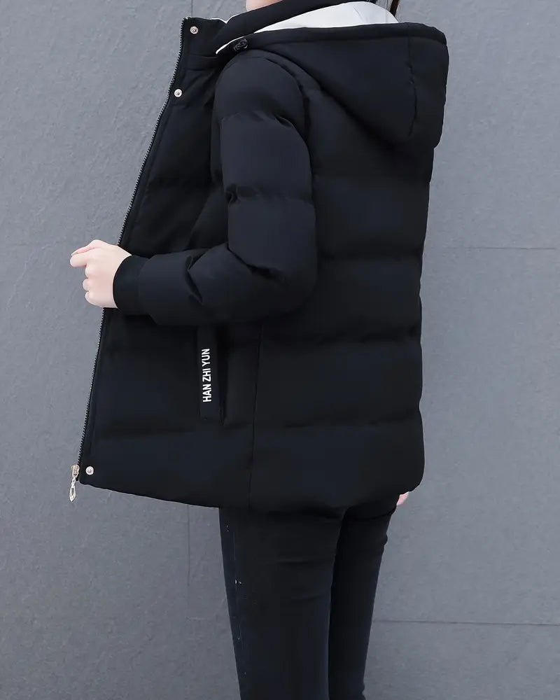 Kara Dames Jas Winter | Warm Met Capuchon, Casual Lange Dames Jas 2