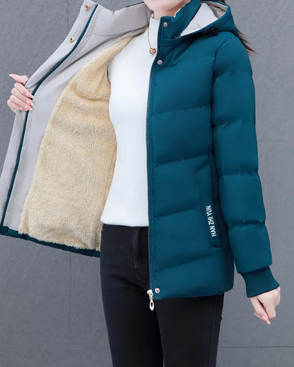 Kara Dames Jas Winter | Warm Met Capuchon, Casual Lange Dames Jas 6