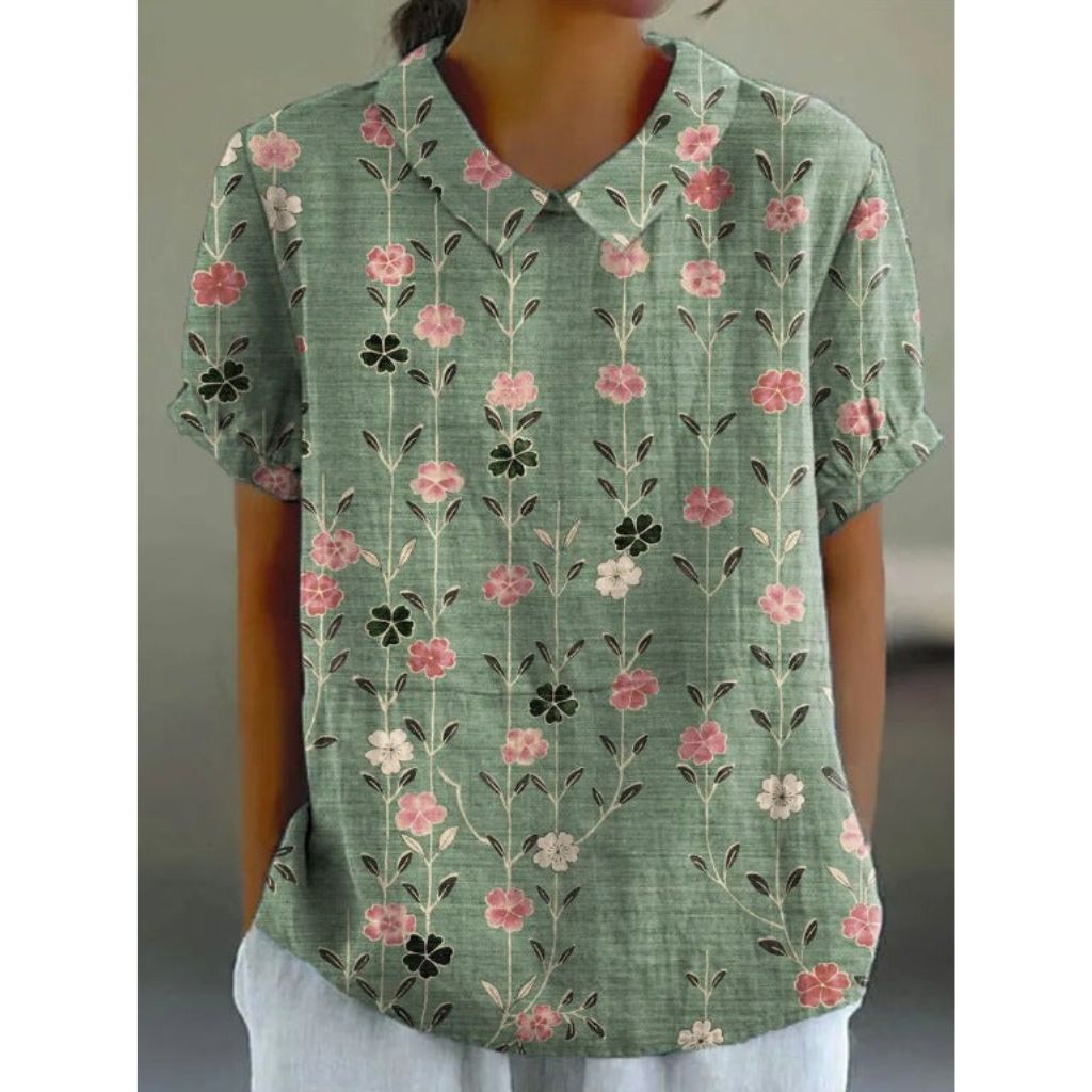 Karin | Blusa casual con stampa floreale