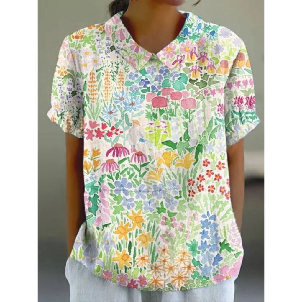 Karin | Blusa casual con stampa floreale