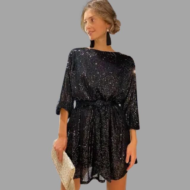 Karolin | Mini abito con paillettes scintillanti