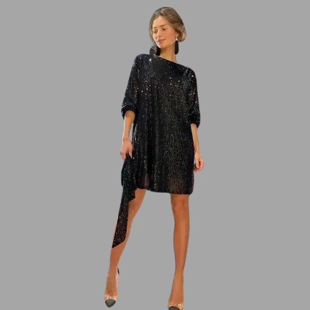 Karolin | Mini abito con paillettes scintillanti