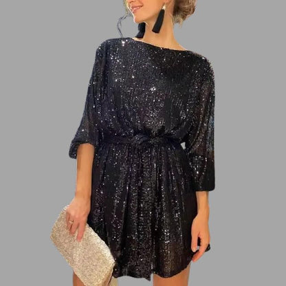 Karolin | Mini abito con paillettes scintillanti
