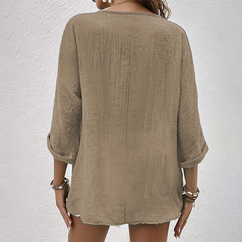 Katharina | Relaxed Casual T-shirt met V-hals
