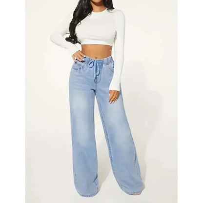 Kathrin | Jeans larghi a vita alta