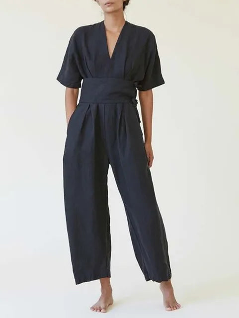 Boho Chic VINTAGE Jumpsuit voor Zomerse Stijl