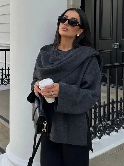 Elegante Cape Jas voor Dames - Tijdloos en Stijlvol