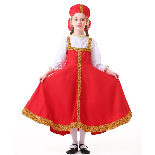 Betoverende Kerst Cosplay Russische Dansmeisje Kostuum