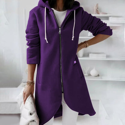 Damesjack Warm en Casual met Capuchon en Rits