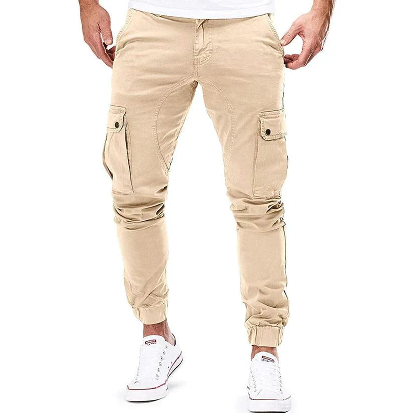 Slimme Cargobroek Jersey Stof Perfecte Pasvorm - Mode Vibes