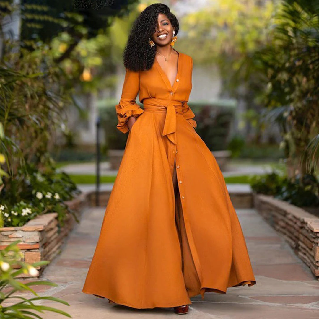 Zomer Maxi Jurk voor Dames Lange Jurk Zomerjurk Zwierig - Mode Vibes