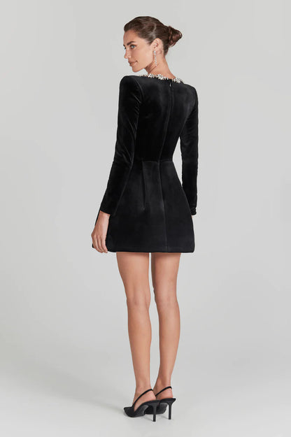 Elegante Velvet Jurk Yassy voor Vrouw