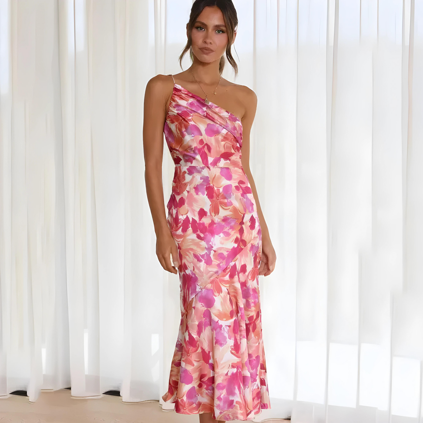 Eva Bloemenprint Jurk voor Zomerse Elegantie