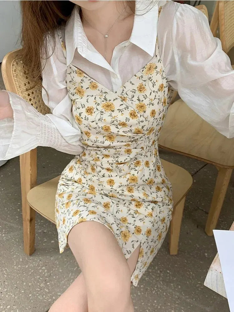 Zomerse Bloem Strapless Jurk voor Zonnige Dagen