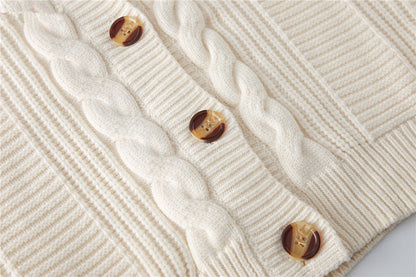 Warme Gebreide Set: Vest en Broek voor Vrouw