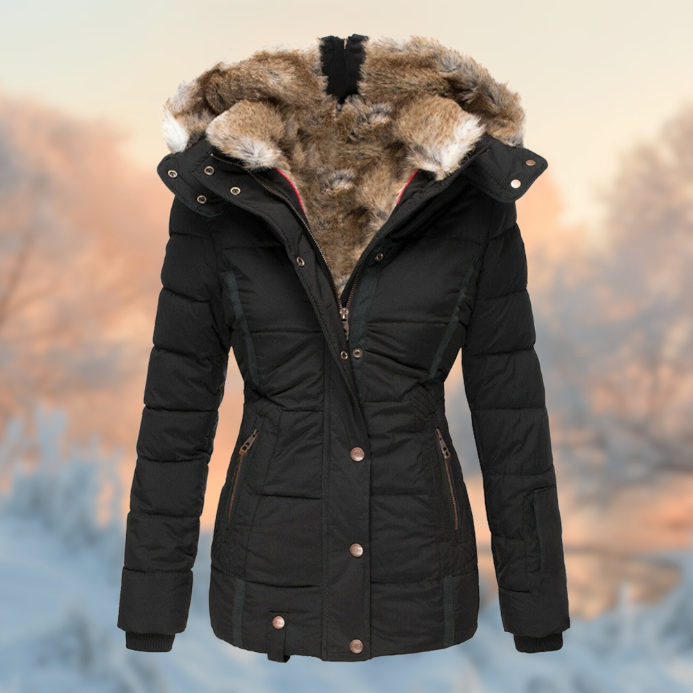 Winter Pro Damesjas met Gewatteerde Voering en Pluche Fleece