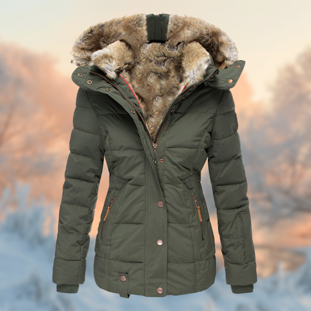 Winter Pro Damesjas met Gewatteerde Voering en Pluche Fleece