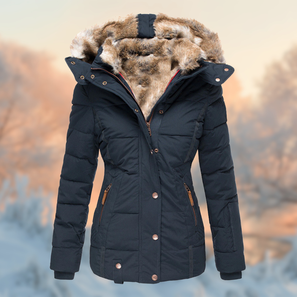 Winter Pro Damesjas met Gewatteerde Voering en Pluche Fleece