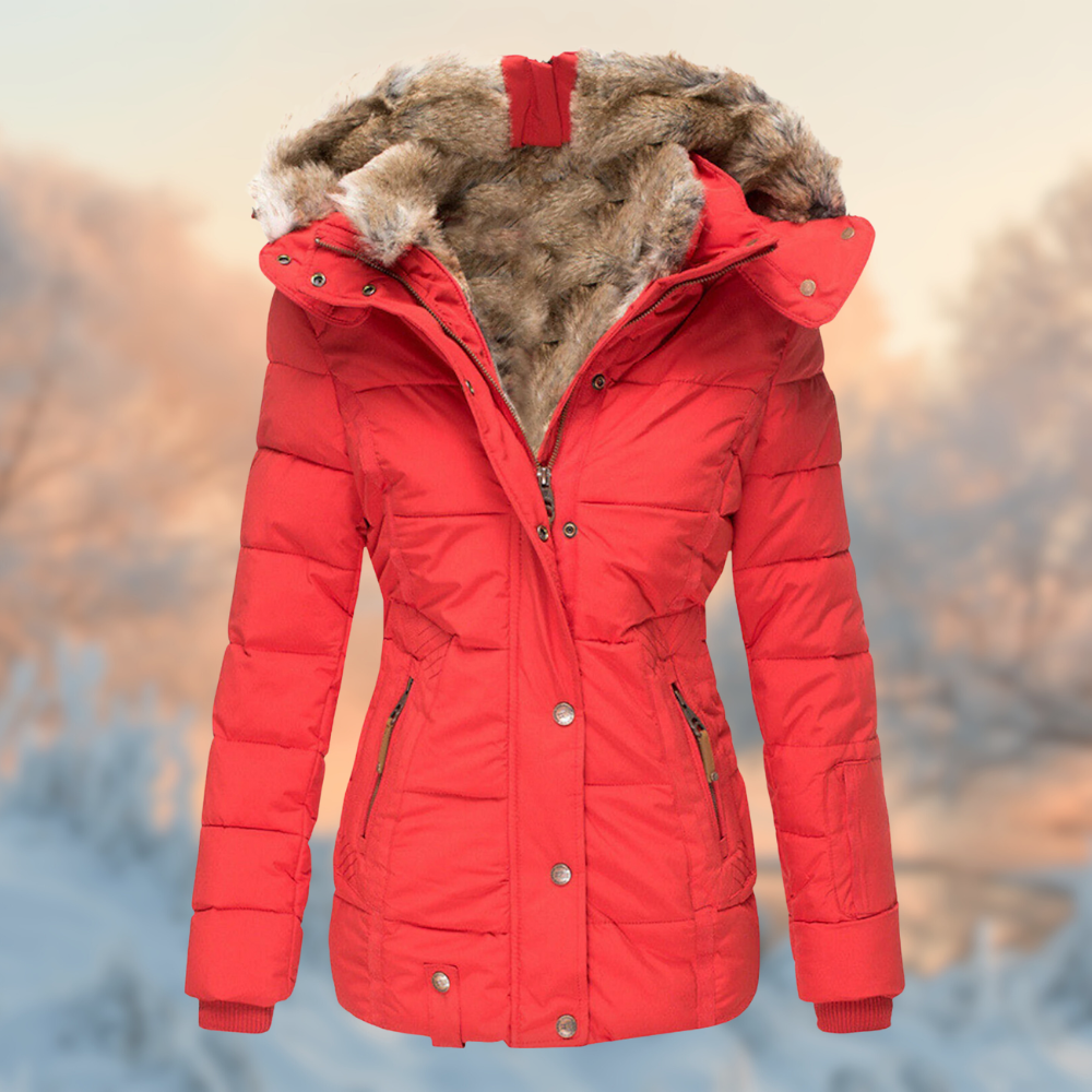 Winter Pro Damesjas met Gewatteerde Voering en Pluche Fleece