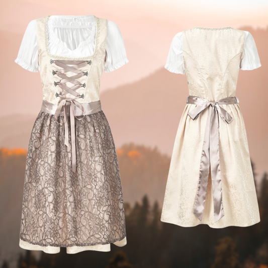 Traditioneel Dames Kostuum met Schort en Blouse - Mode Vibes