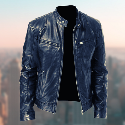 Hoogwaardige en Elegante Leren Jas voor Heren – Tijdloos Design