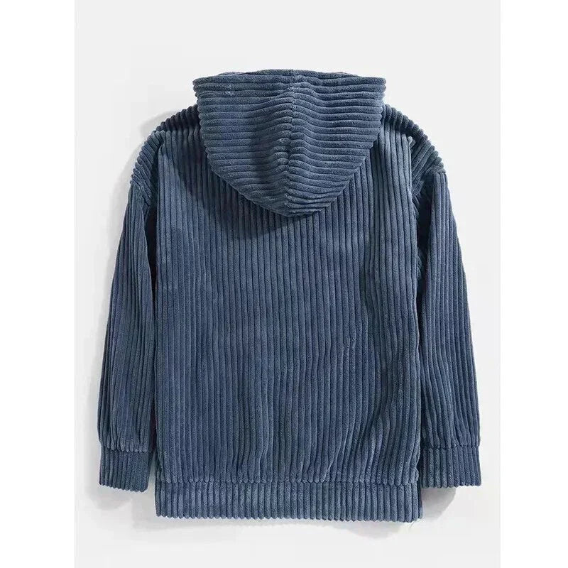 Kora Heren Hoodie | Oversized Corduroy, Casual Comfort 5