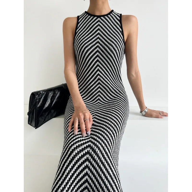 QuirkyLiefde Gestreepte Jurk