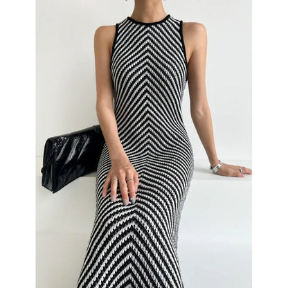 QuirkyLiefde Gestreepte Jurk