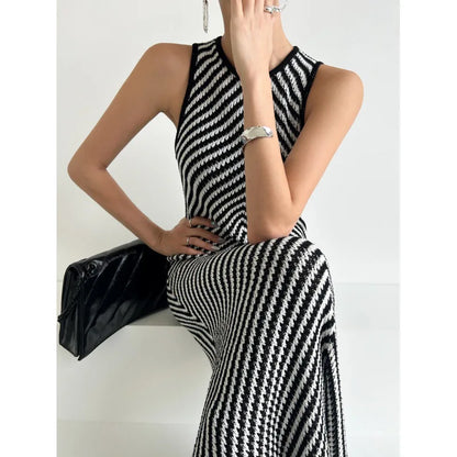 QuirkyLiefde Gestreepte Jurk