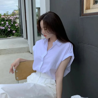 Ontdek het Koreaanse witte overhemd "Breeze of Seoul