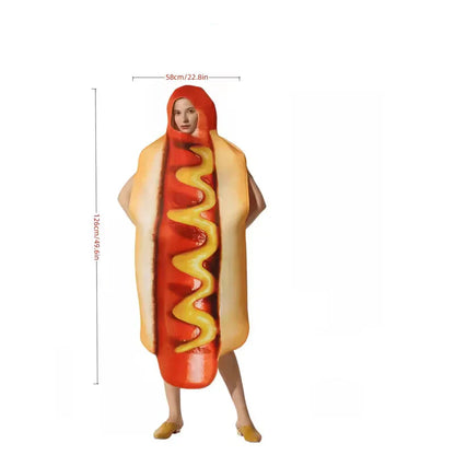 Grappig Hotdog Carnavalskostuum voor Volwassenen - Mode Vibes