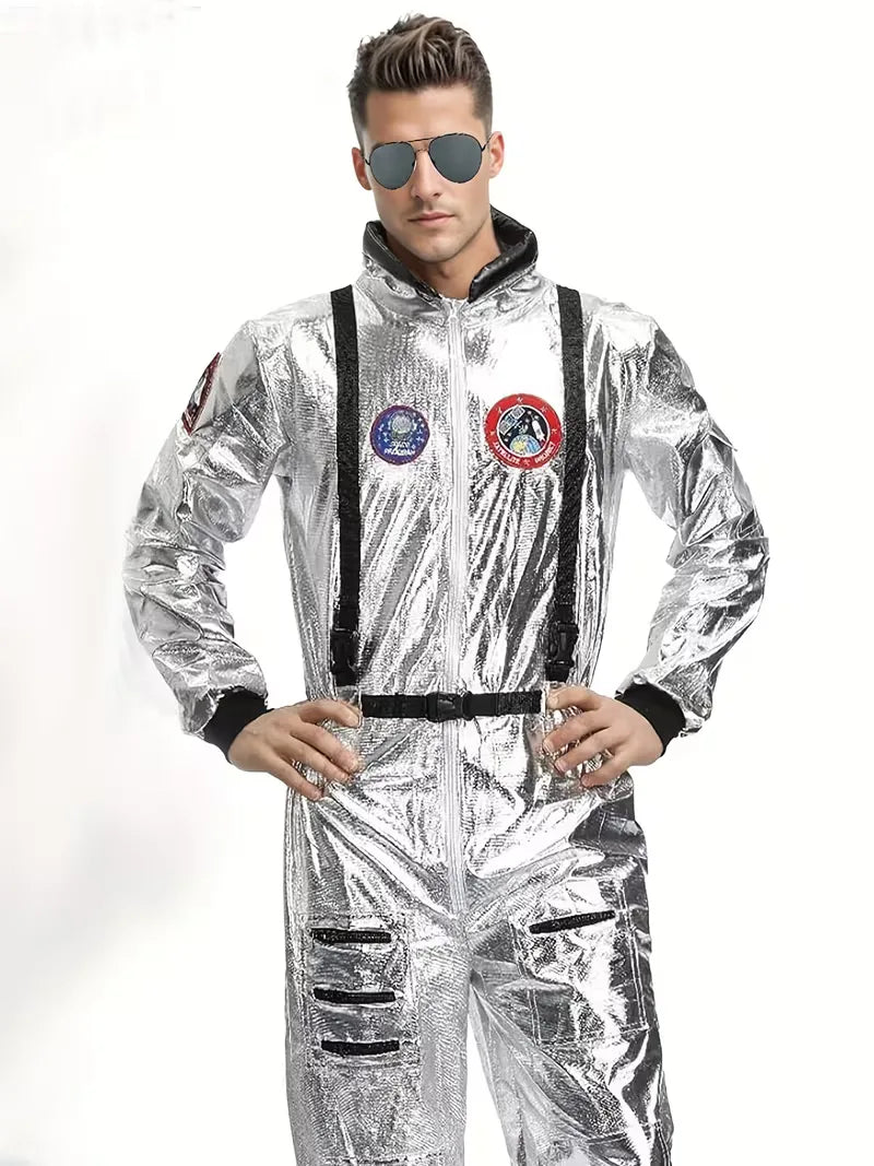 Carnavalskostuum Astronaut Heren Outfit - Mode Vibes