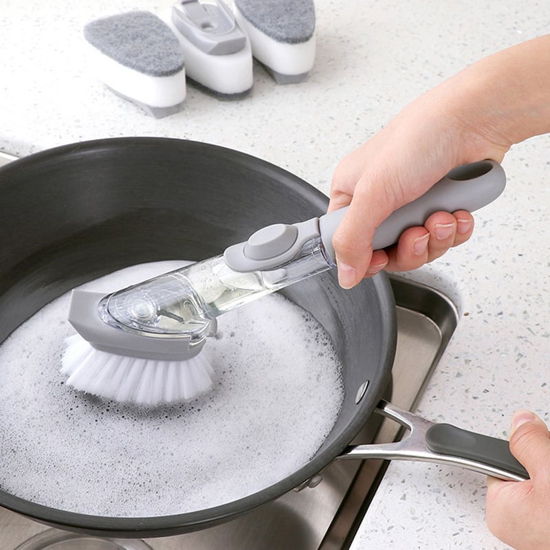 Afwasborstel met Zeepdispenser Keukenborstel met Dispenser