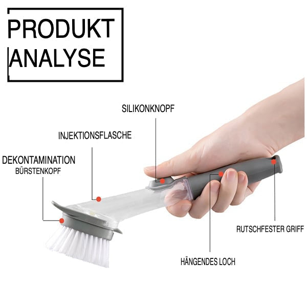 Afwasborstel met Zeepdispenser Keukenborstel met Dispenser