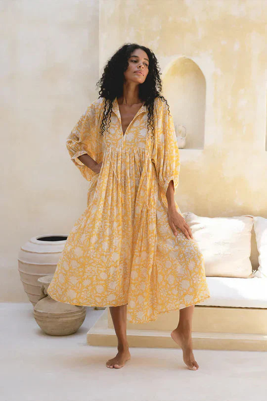 Vrouwelijke Jurk met Halve Mouwen Zomerjurk Casual Stijl