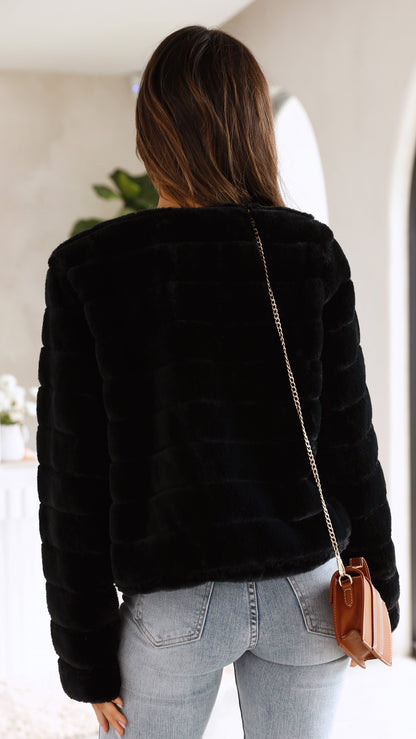 Dames Velour Jasje Crop Model Luxe Stof